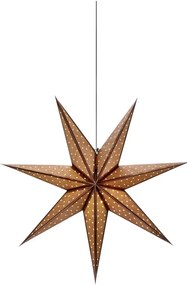 Brązowa dekoracja świetlna ze świątecznym motywem ø 45 cm Glitter – Markslöjd