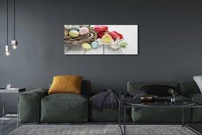 Obraz canvas na ścianę Jajka i Tulipany