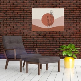 Obraz na szkle - Boho leaves N⁰1 (70x50 cm)