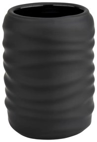 Czarny kubek na szczoteczki do zębów ceramiczny Illana – Wenko