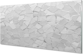 Szklany Panel Szare Formy Geometryczne