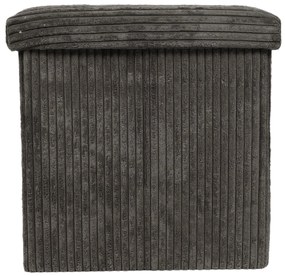 Pufa ze schowkiem sztruksowa TOBO, 38 x 38 x 38 cm