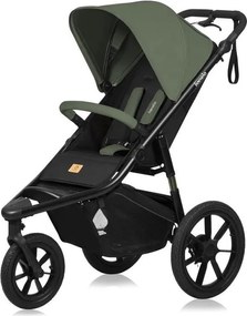 Lionelo - Wózek spacerowy AZURA czarny/zielony