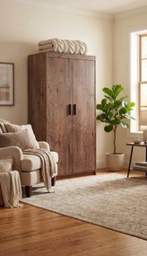 Szafa na ubrania z drążkiem i półkami dąb lefkas Z6-S99