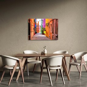 Obraz na szkle - Kolorowy dom w Burano, Wenecja (70x50 cm)