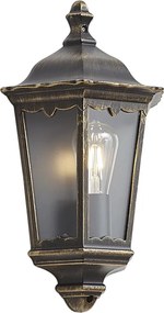 Klasyczny kinkiet zewnętrzny złoty IP44 - Havana Half