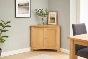 Narożna szafka stojąca dębowa W1-F37