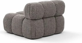 Moduł środkowy do systemu modułowego, tkanina bukla Abriamo, Brązowy, Selia