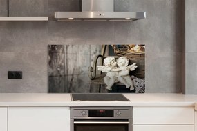 Szklany Panel Czuły Pocałunek Aniołów