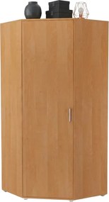 Szafa klasyczna narożna olcha z półkami D9-K86