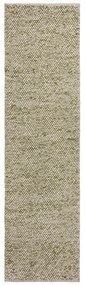 Chodnik z mieszanki wełny tkany ręcznie w kolorze khaki 60x230 cm Minerals – Flair Rugs