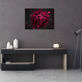Obraz abstrakcji 3D (70x50 cm)