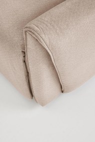 Fotel wypoczynkowy elektrycznie rozkładany beżowy GELATO