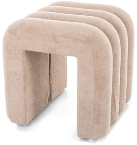 Beżowy designerski taboret TICA