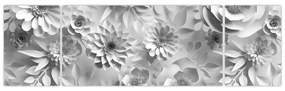 Obraz - Białe kwiaty (170x50 cm)