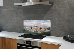 Panel nad Blat Kuchenny Samolot nad Miastem i Górami