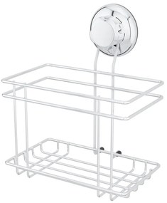 Samoprzylepna metalowa półka łazienkowa w kolorze srebra Bestlock Bath – Compactor