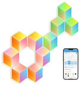 Govee - ZESTAW 10x LED Oświetlenie Glide Hexa Pro LED Smart RGBIC Wi-Fi