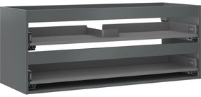 Mexen Box-A korpus szafki podumywalkowej 120 cm, 2 szuflady, grafit mat - 91AX0-1200-470-2-66