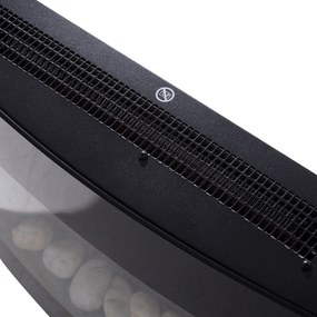 Homcom Kominek Elektryczny Led  900/1800 W Czarny Żwir