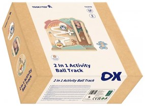 Tooky toy labirynt tablica edukacyjna tor 2w1 labirynt drewniany