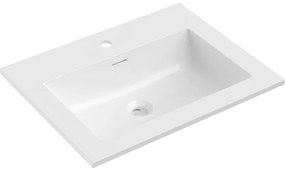 Mexen Otis umywalka wpuszczana w blat 61 x 46,5 cm, biała połysk - 25186000