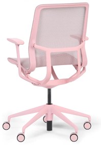 Krzesło biurowe ELVI, różowy