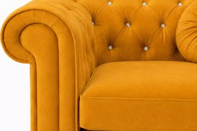 Elegancki fotel Prima pikowany chesterfield