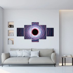 Obraz abstrakcji koła (125x70 cm)