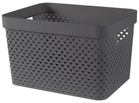 Ciemnoszary plastikowy pojemnik 35,5x26x22 cm Pure – Curver