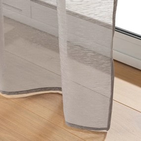 Brązowa firanka z woalu 140x240 cm Lissea – douceur d'intérieur