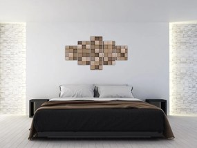 Obraz - Beżowe kostki (125x70 cm)
