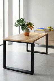 Czarny loftowy stolik kawowy S4-D73