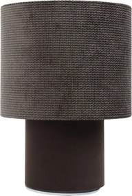 Brązowa welurowa lampka stołowa - x A339 N6-P30