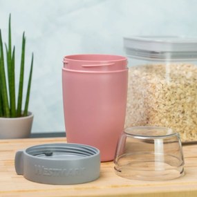 Westmark Dwuczęściowy pojemnik na żywność, 700 ml, różowy, S