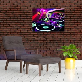 Obraz na szkle - DJ (70x50 cm)
