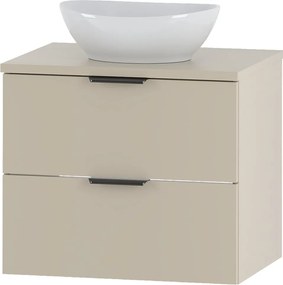 Kaszmirowy Zestaw do Łazienki 60cm Szafka z Blatem Umywalka Pile