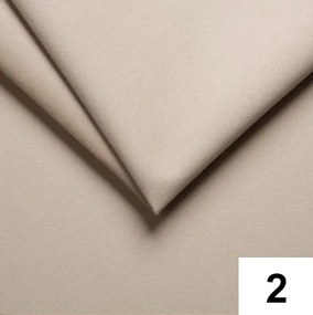 Tapicerowane łóżko kontynentalne DIRELIS TRINITY 140x200 cm beżowe Materac: Materac sprężynowy Bonell