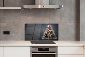 Szkło Ozdobne do Kuchni Bożonarodzeniowe Drzewko