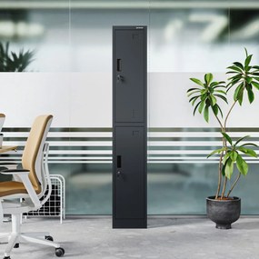 Szafka socjalna ubraniowa BHP antracytowa IGOR 1 Plus 316,5 x 1850 x 450 mm