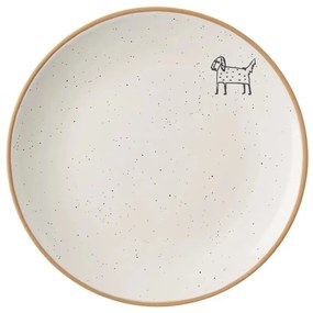 Orion Ceramiczny talerz deserowy Statek pes,średnica 19,5 cm