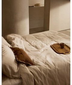 Szarobeżowa pościel dwuosobowa z mieszanki lnu 240x220 cm Simmel – Kave Home