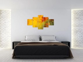 Obraz - Jesienne liście (125x70 cm)