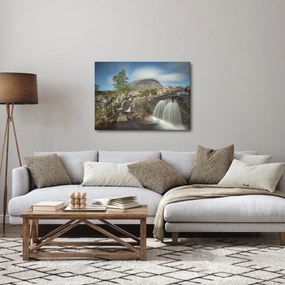 Obraz wodospadów i gór (70x50 cm)