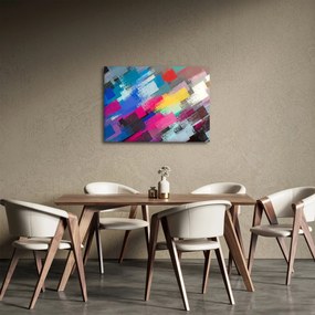 Obraz - Kolorowe pociągnięcia pędzlem (70x50 cm)