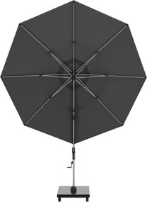KNIRPS 320 x 320 cm - luksusowy wahadłowy parasol ogrodowy z drążkiem bocznym : Kolor parasola - Ciemnoszary