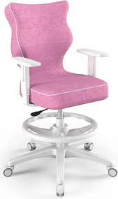 Krzesło obrotowe z podnóżkiem i podłokietnikami Duo White rozmiar 6 (159-188 cm)