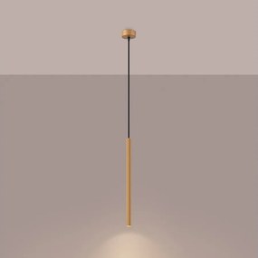 Lampy wiszące nowoczesny Elara, stal - 1 źródło światła 3000K - L.8 x H.120 cm - złoty