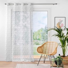 Szara firanka z woalu 137x280 cm Farandole – douceur d'intérieur