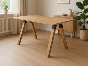 Stół 160 x 80 cm drewniany Urban black, kolor dębowy